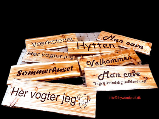 Træskilte efter eget design